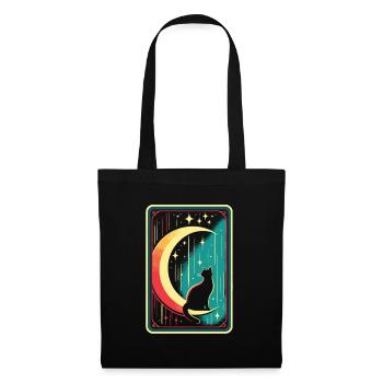Mond Tarot Katze Moon Cat - Tote Bag - black - Front