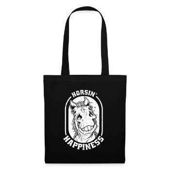 Sports équestres équestres à cheval - Sac en tissu - noir - Devant