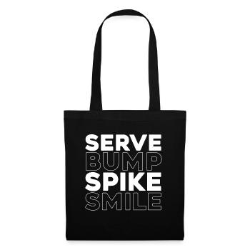 Volley-ball Volley-ball - Sac en tissu - noir - Devant