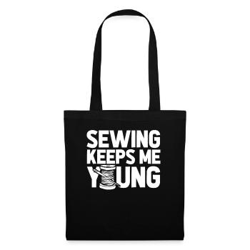 Sewing Sewing Machine - Tote Bag - black - Front