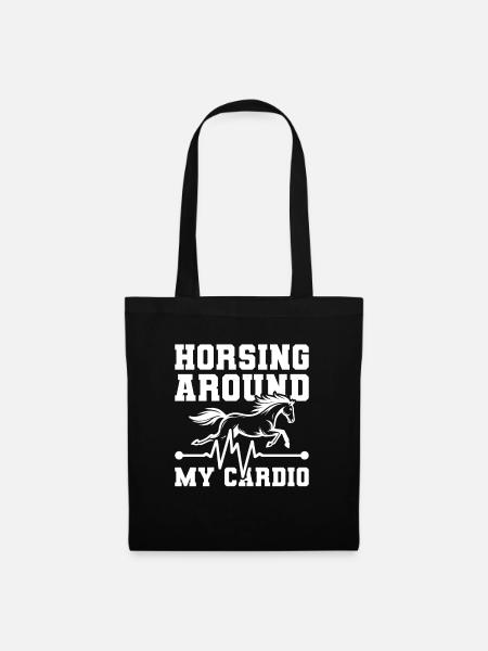 Électrocardiogramme équestre pour chevaux - Sac en tissu - noir