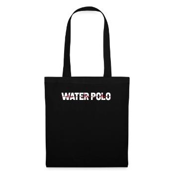 Water polo Water polo player Ekg Heartbeat - Tote Bag - black - Front