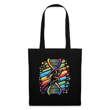Runner Jogger Runner Courir C’est dans mon ADN - Sac en tissu - noir - Devant