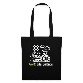 Achieve your work-life balance - Tote Bag - black - Front
