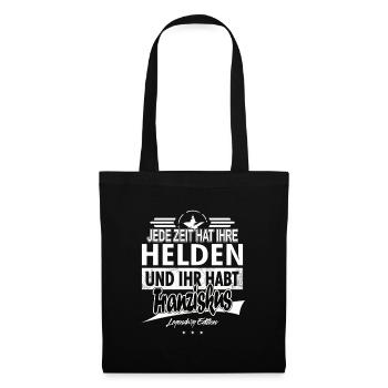 Jede Zeit hat Ihre Helden Ihr habt Franziskus - Stoffbeutel - Schwarz - Vorne