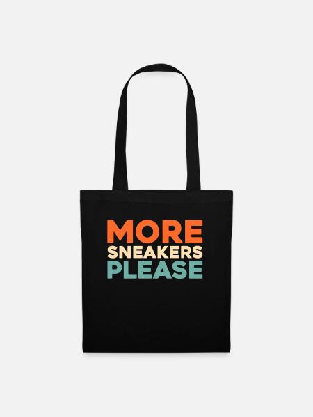 Sneakers - Stoffbeutel - Schwarz