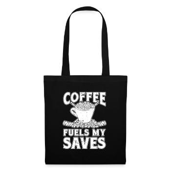 Eishockey Torwart Coffee - Stoffbeutel - Schwarz - Vorne