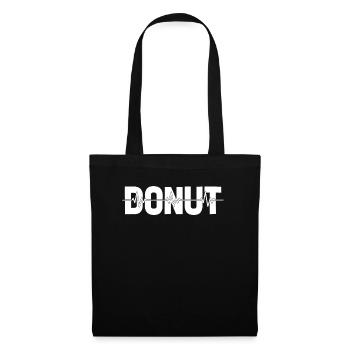 Donut Ekg Heartbeat - Tote Bag - black - Front