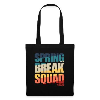 Spring Break Squad #2025 Retro Spring Break 2025 - Stoffbeutel - Schwarz - Vorne
