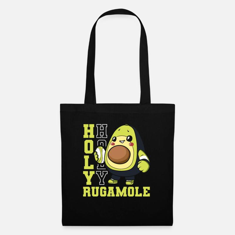 Rugby Avocado Holy Rugamole - Stoffbeutel - Schwarz