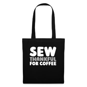 Sewing Sewing Machine Coffee - Tote Bag - black - Front