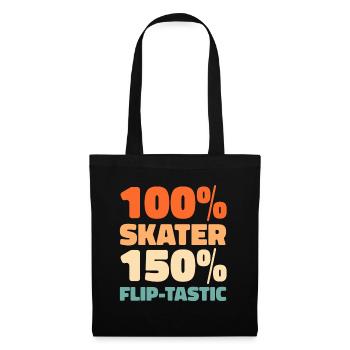 Skateboard Skater - Tote Bag - black - Front