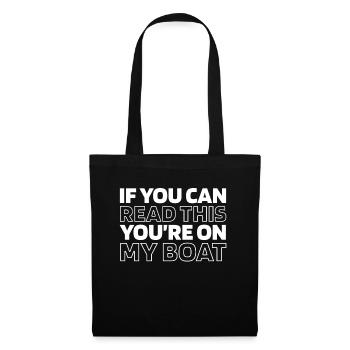 Voile, Voile, Voilier, Navigation de plaisance - Sac en tissu - noir - Devant