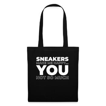 Sneakers Les sneakers me rendent heureux - Sac en tissu - noir - Devant