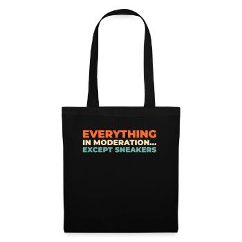 Baskets - Sac en tissu - noir - Devant