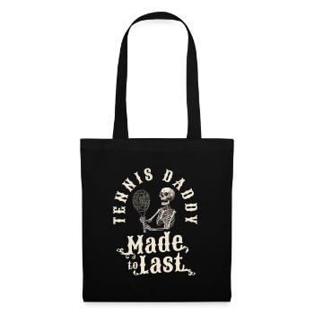 Tennis Skeleton Fathers Day Dad - Tote Bag - black - Front