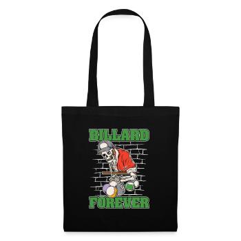 Squelette de billard - Sac en tissu - noir - Devant