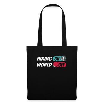 Wandern Wanderer Randonnée sur World Off - Sac en tissu - noir - Devant
