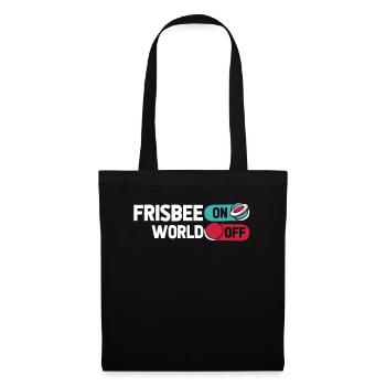 Frisbee Frisbee sur World Off - Sac en tissu - noir - Devant