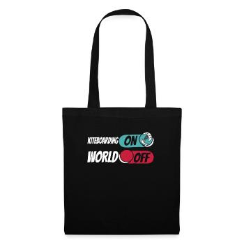 Kitesurfer Kitesurfing Kiting Kitesurfing - Tote Bag - black - Front