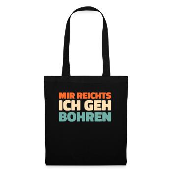Dentiste dentiste J’en ai assez, je vais percer - Sac en tissu - noir - Devant