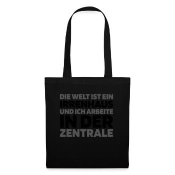 Schwarzer Humor - Stoffbeutel - Schwarz - Vorne