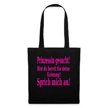 Princess Wanted Cool Saying Gift Idea - Tote Bag - black - Front