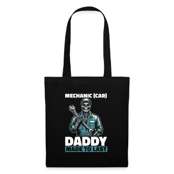 Car Mechanic Skeleton Fathers Day Dad - Tote Bag - black - Front