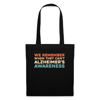 Alzheimer - Stoffbeutel - Schwarz - Vorne
