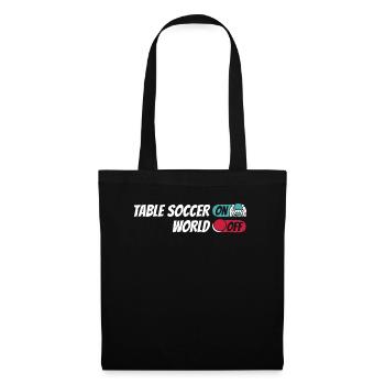 Tischfußball Kicker Table Soccer On World Off - Tote Bag - black - Front