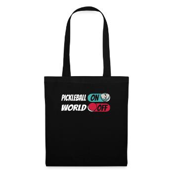 Pickleball Pickleball On World Off - Tote Bag - black - Front