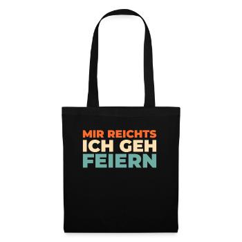 Humour noir J’en ai assez Je vais faire la fête - Sac en tissu - noir - Devant