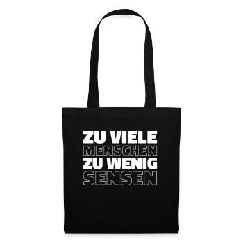 Humour noir - Sac en tissu - noir - Devant