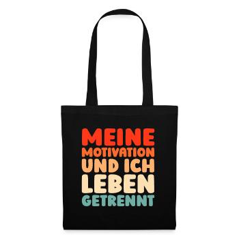Schwarzer Humor - Stoffbeutel - Schwarz - Vorne