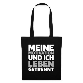 Schwarzer Humor - Stoffbeutel - Schwarz - Vorne