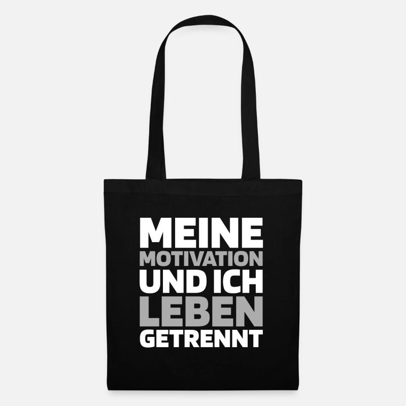 Schwarzer Humor - Stoffbeutel - Schwarz