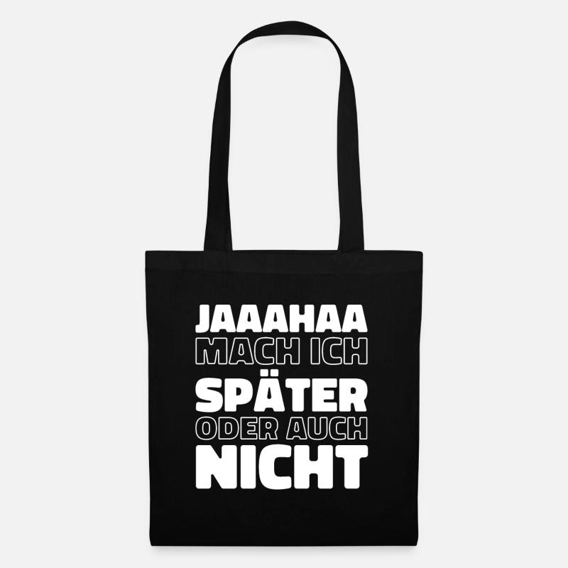 Schwarzer Humor - Stoffbeutel - Schwarz