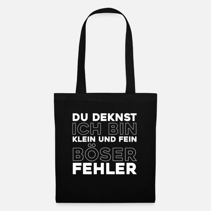 Schwarzer Humor - Stoffbeutel - Schwarz