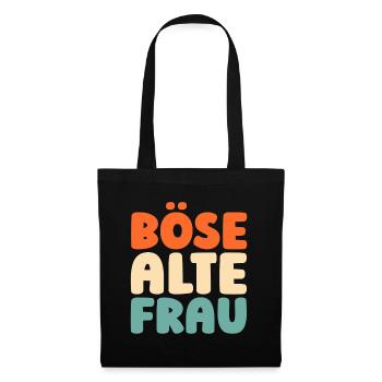 Humour Noir Bse Vieille Femme - Sac en tissu - noir - Devant