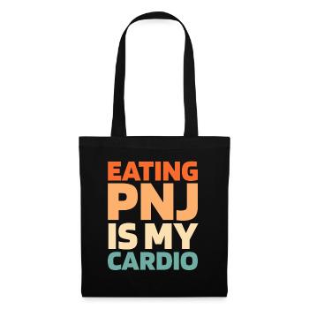 Peanut Butter Funny Cardio Quote - Tote Bag - black - Front