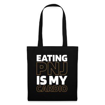 Peanut Butter Funny Cardio Quote - Tote Bag - black - Front