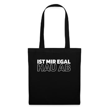 Je m’en fous de l’humour noir Sortez - Sac en tissu - noir - Devant