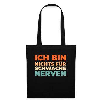 Schwarzer Humor - Stoffbeutel - Schwarz - Vorne