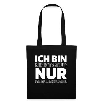 Schwarzer Humor - Stoffbeutel - Schwarz - Vorne