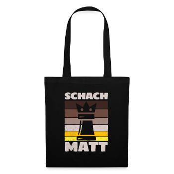 Schach Matt Viking Chess Outdoor Game - Stoffbeutel - Schwarz - Vorne