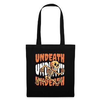 Coureur Jogger Coureur Courir Squelette Undeath - Sac en tissu - noir - Devant