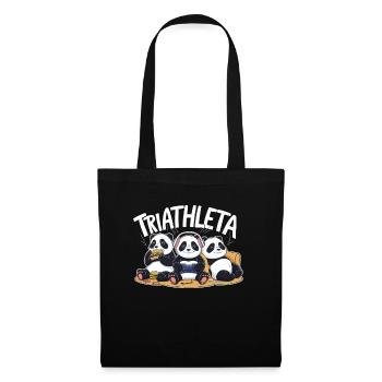 Panda Gamer Triathlon Eating and Playing - Tote Bag - black - Front