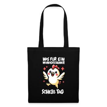 Chicken Hen Funny Please Keep Your Mouth Shut - Tote Bag - black - Front