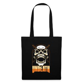 Hiking Wanderer Skull Undeath - Tote Bag - black - Front