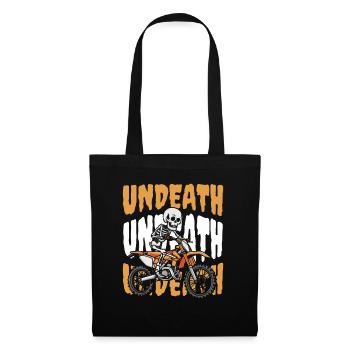 MX Motocross Dirt Bike Skeleton Undeath - Tote Bag - black - Front